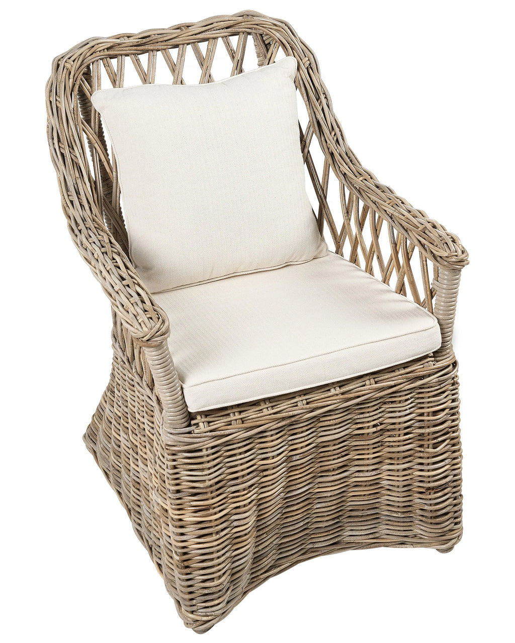 Fauteuil de jardin en rotin naturel