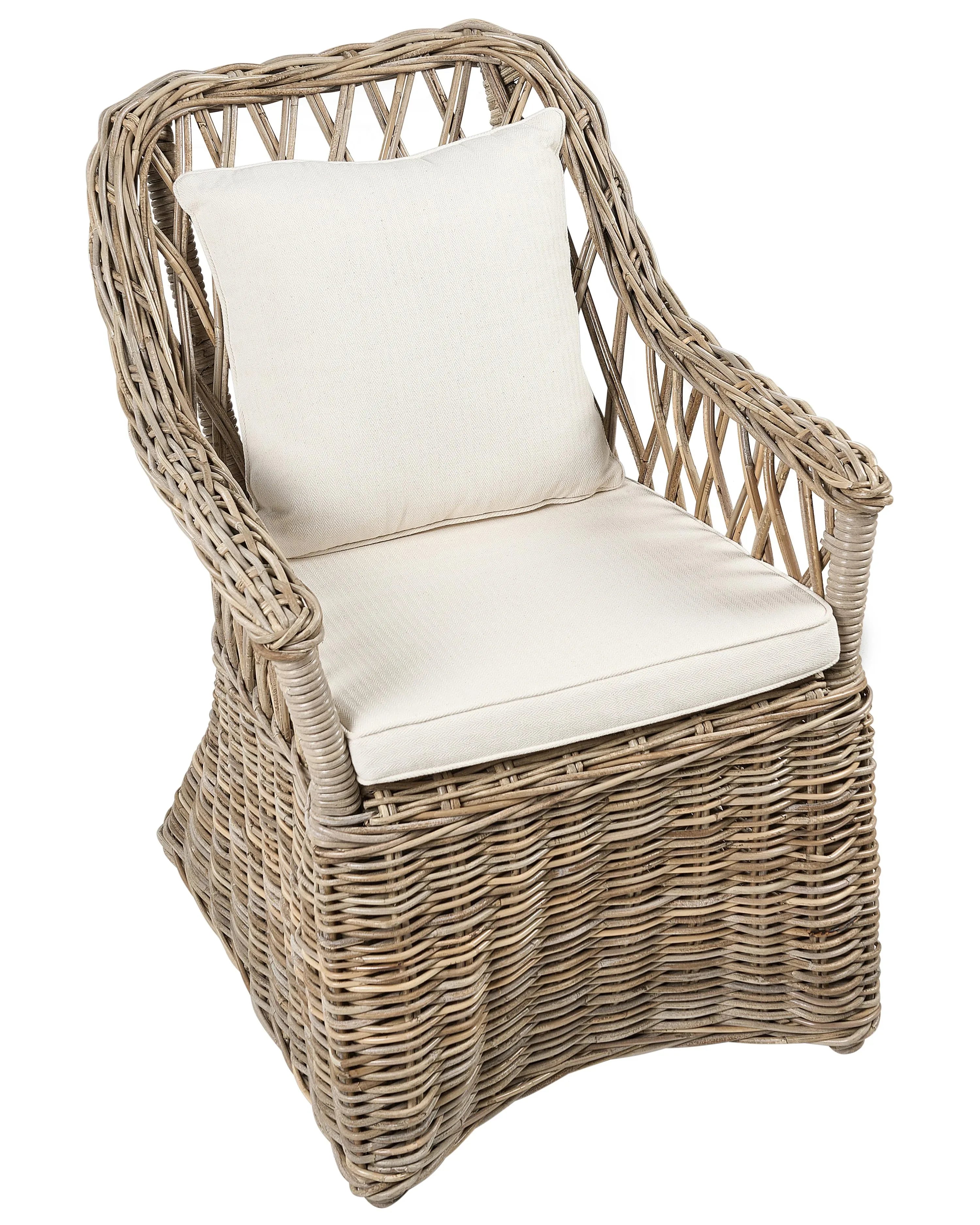 Fauteuil de jardin en rotin naturel