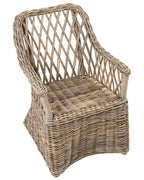 Fauteuil de jardin en rotin naturel