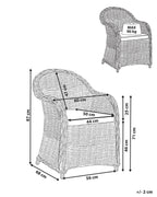 Fauteuil de jardin en rotin naturel