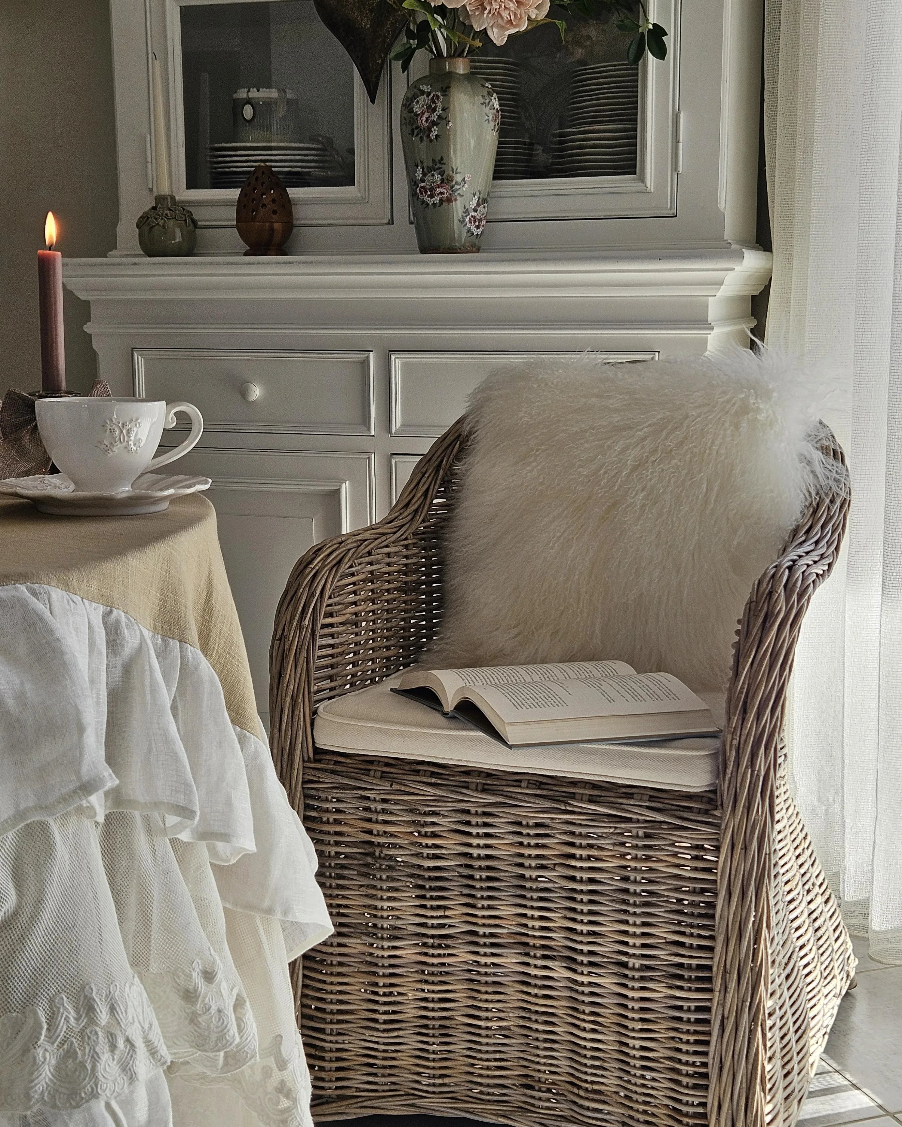 Fauteuil de jardin en rotin naturel