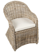 Fauteuil de jardin en rotin naturel