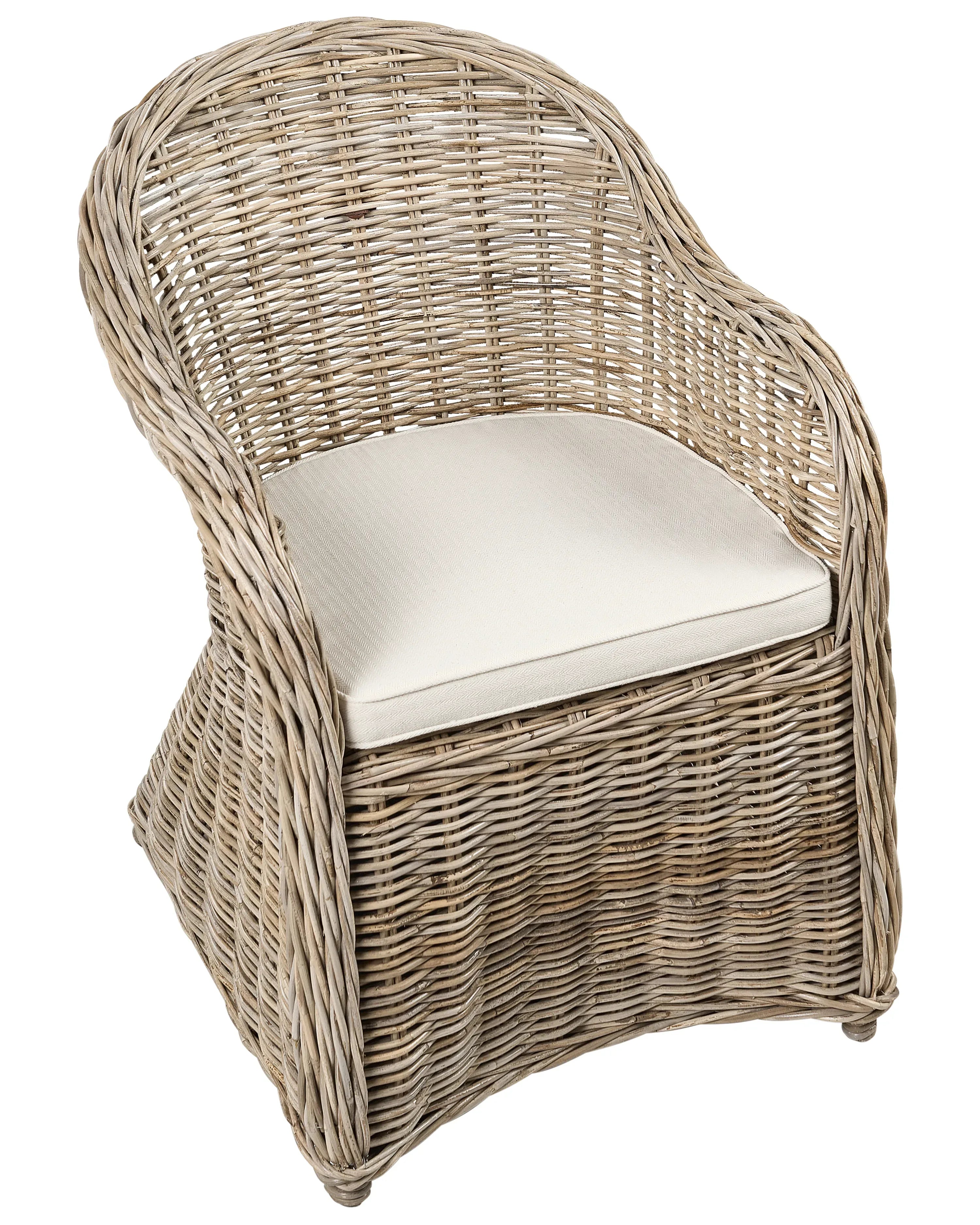 Fauteuil de jardin en rotin naturel