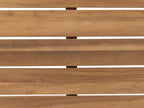 Canapé d'angle de jardin 4 places Côté gauche Bois d'acacia certifié Gris