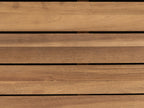 Canapé d'angle de jardin 4 places Côté gauche Bois d'acacia certifié Gris
