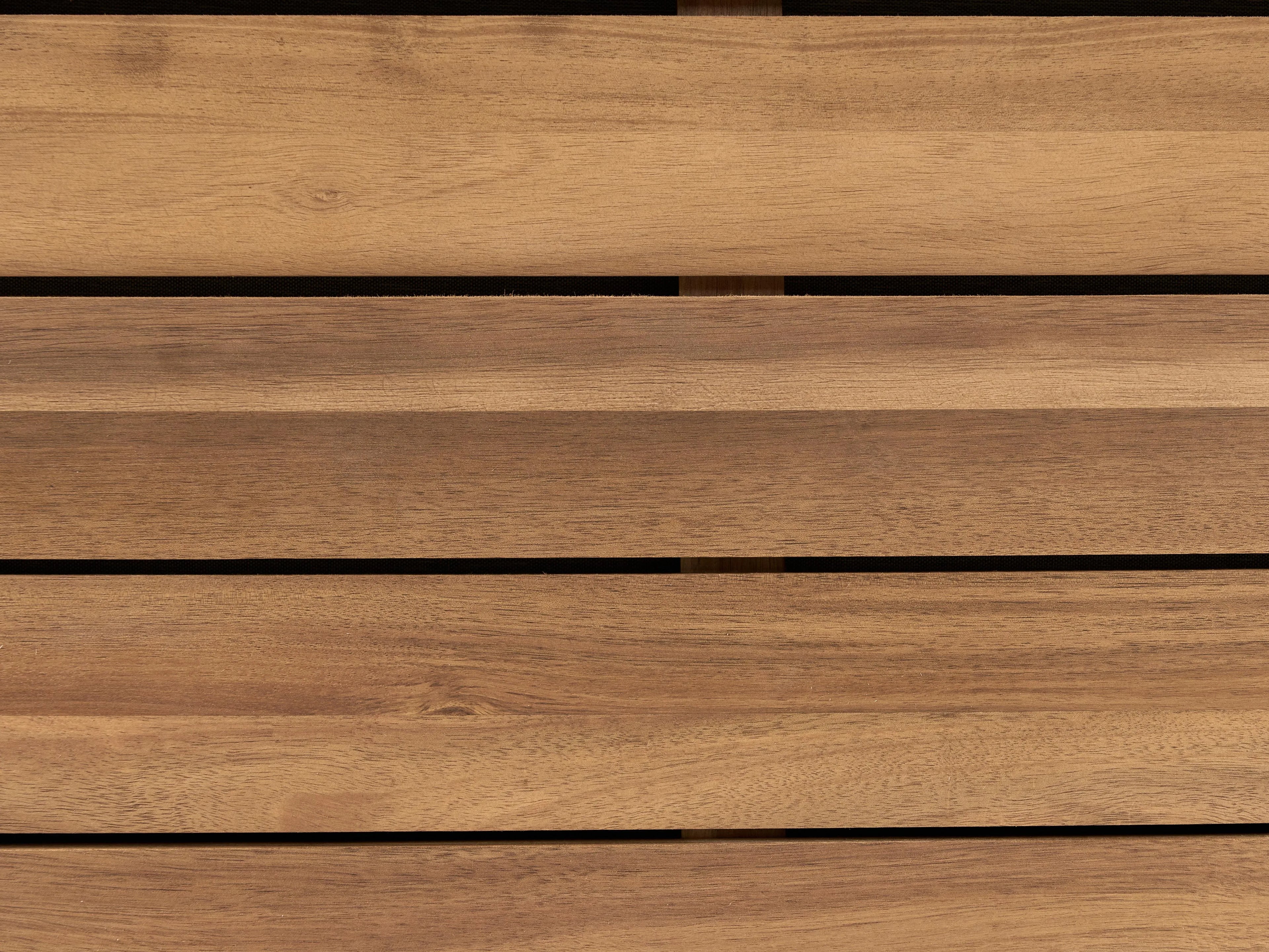 Canapé d'angle de jardin 4 places Côté gauche Bois d'acacia certifié Gris