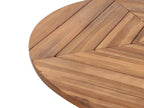 Table à manger de jardin 110x110 cm Bois d'acacia Marron