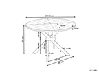 Table à manger de jardin 110x110 cm Bois d'acacia Marron