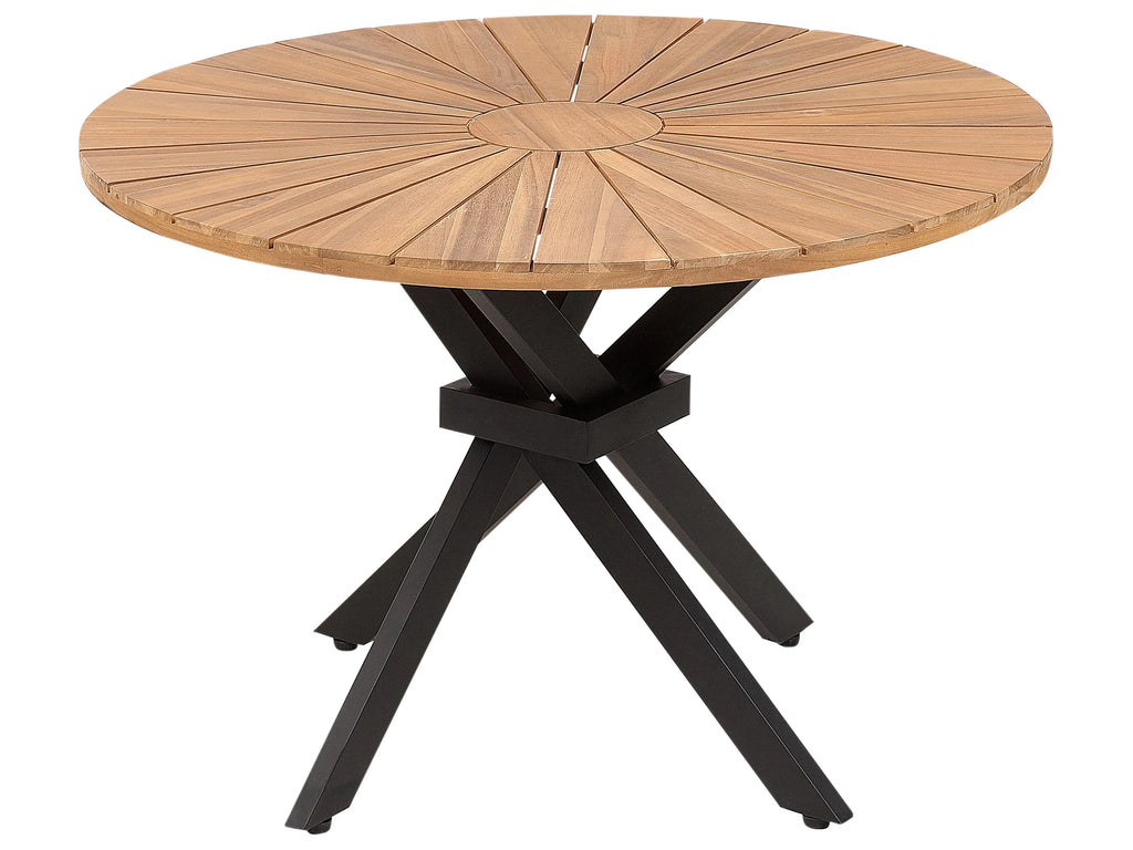 Tavolo da pranzo da giardino CISSONE 110 cm 110 cm Legno d'acacia Marrone