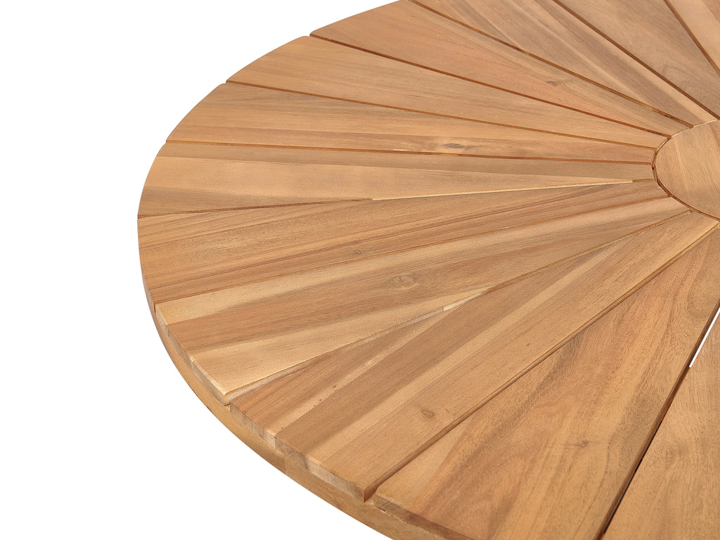 Table de jardin 110 x 110 cm en acacia marron