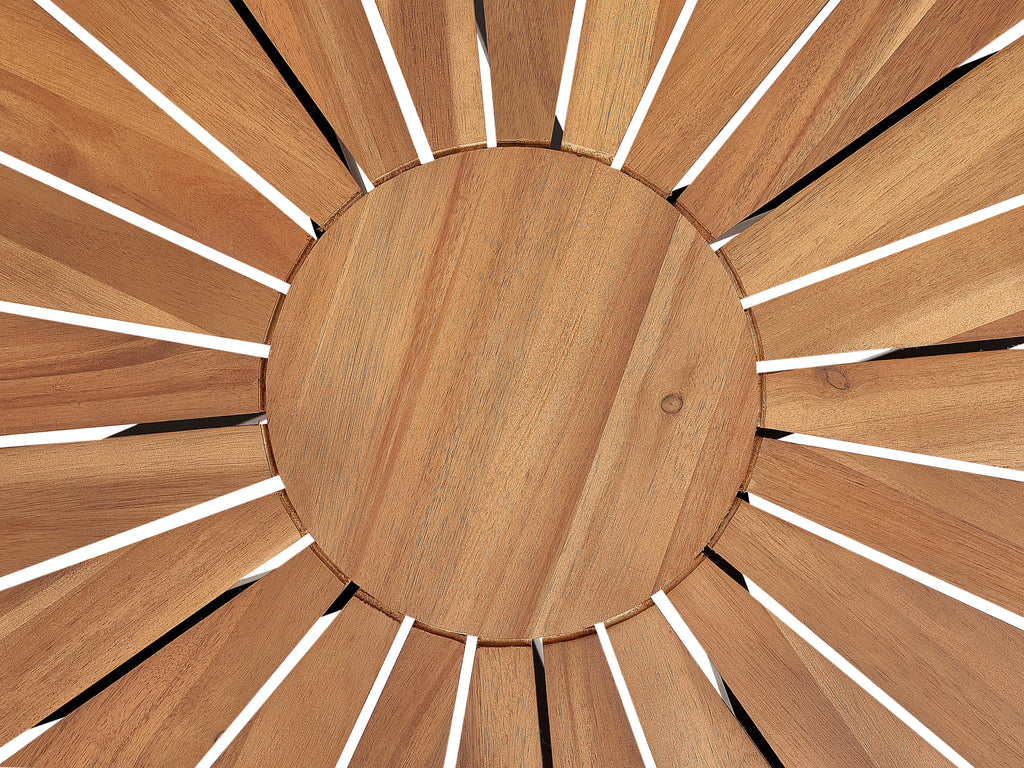 Table de jardin 110 x 110 cm en acacia marron