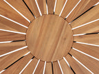 Table de jardin 110 x 110 cm en acacia marron