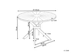 Table de jardin 110 x 110 cm en acacia marron