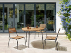 Table de jardin 106 cm 103 cm Bois d'acacia Marron