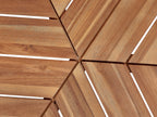 Table de jardin 106 cm 103 cm Bois d'acacia Marron