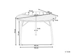 Table de jardin 106 cm 103 cm Bois d'acacia Marron