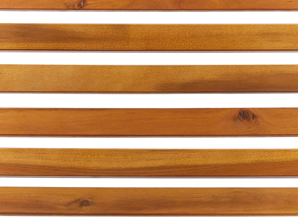Chaise longue en bois d'acacia marron