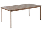 Tavolo da pranzo da giardino  185 cm 96 cm Metallo Marrone