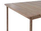 Table à manger de jardin 185 cm 96 cm Métal Marron
