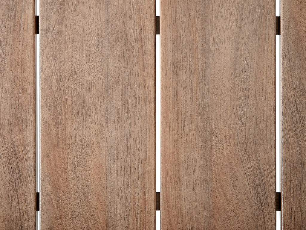 Table à manger de jardin 185 cm 96 cm Métal Marron