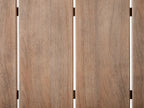 Table à manger de jardin 185 cm 96 cm Métal Marron