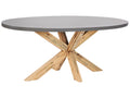 Tavolo da pranzo da giardino  190 cm 100 cm Cemento Grigio