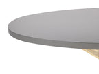 Table à manger de jardin 190 cm 100 cm Ciment Gris