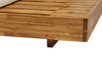 Canapé de jardin 2 places Bois d'acacia certifié Marron