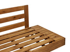 Canapé de jardin 2 places Bois d'acacia certifié Marron
