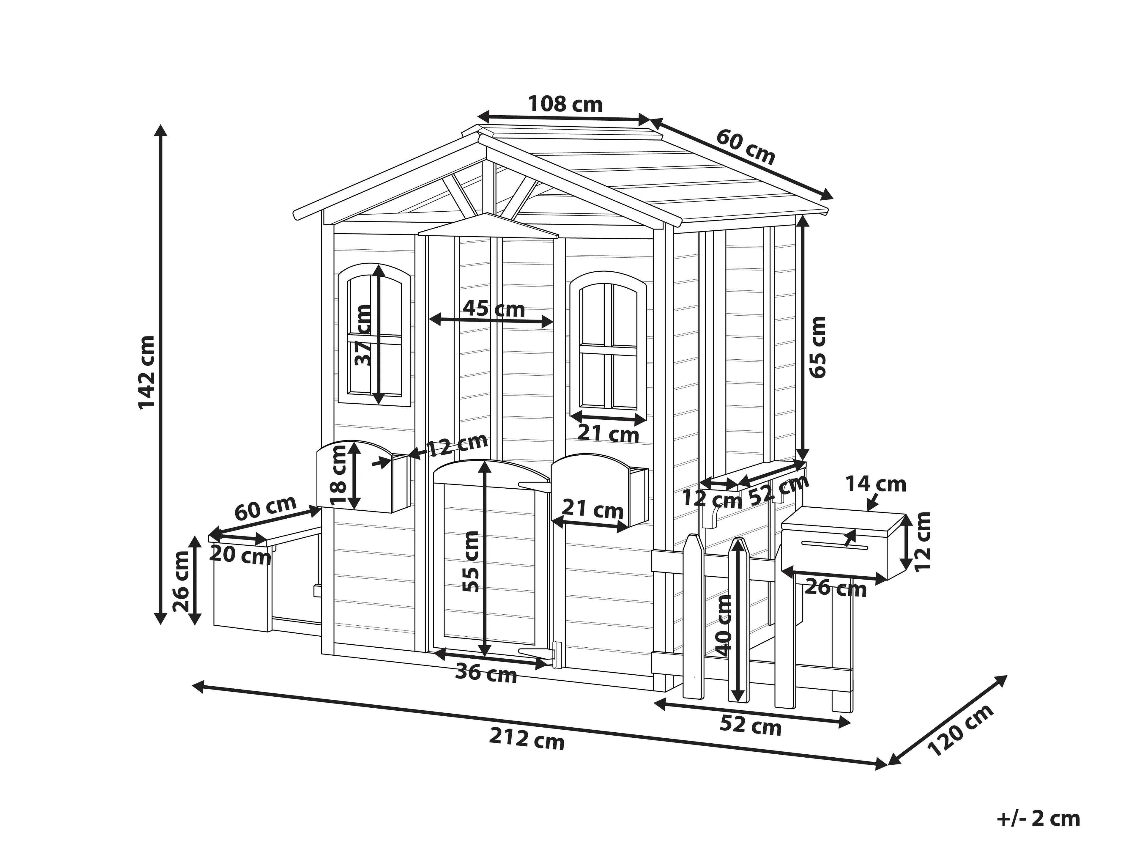 Caisse de jardin en bois de sapin Marron