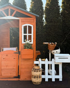 Caisse de jardin en bois de sapin Marron