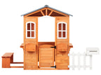 Caisse de jardin en bois de sapin Marron