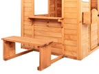 Caisse de jardin en bois de sapin Marron