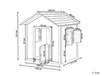 Caisse de jardin en bois de sapin, marron clair