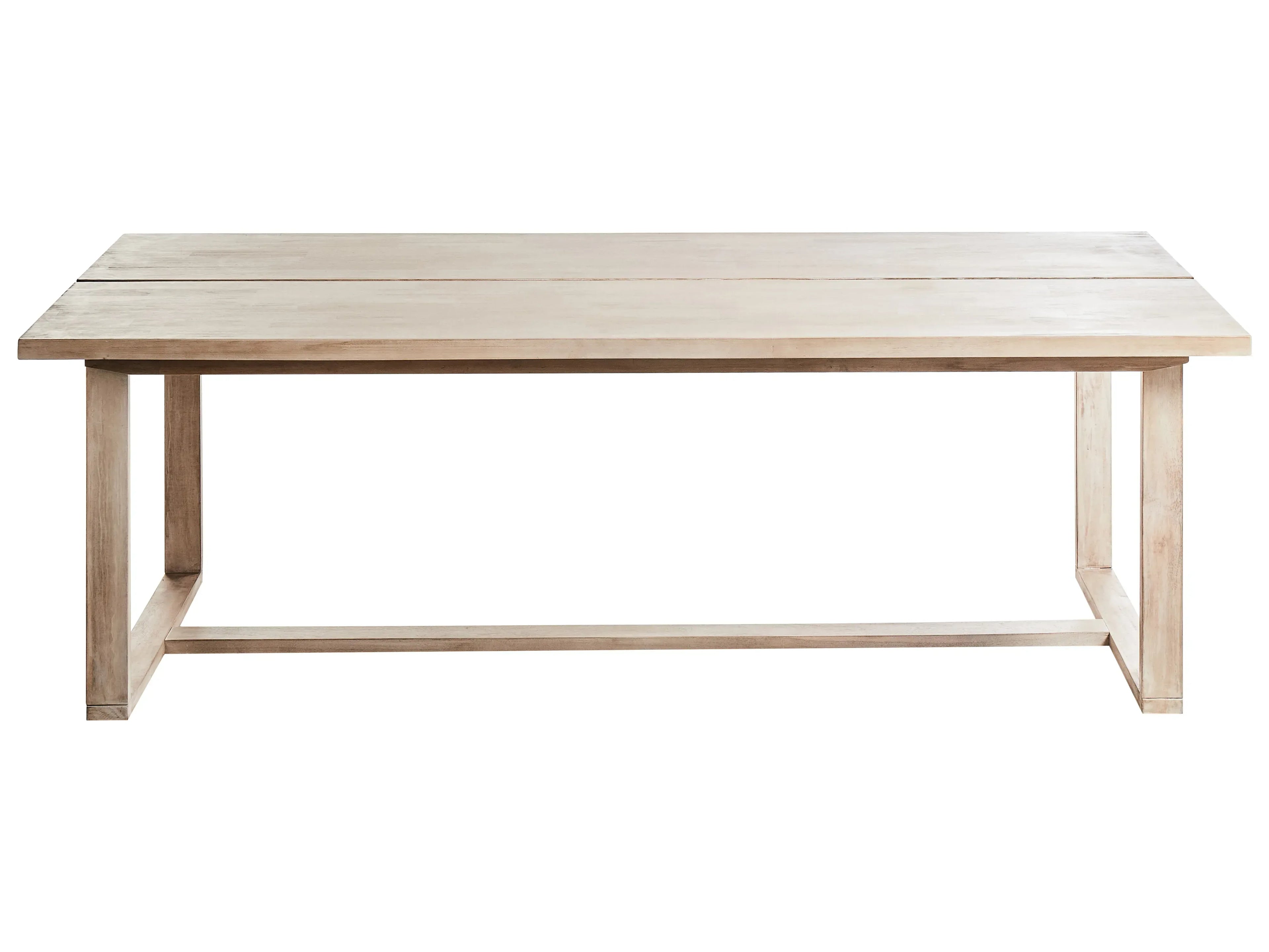 Table à dîner de jardin 230 cm 100 cm Bois d'acacia Marron clair